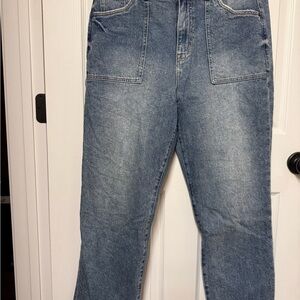 Torrid High Rise Women Jeans - Straight Leg Blue Jeans